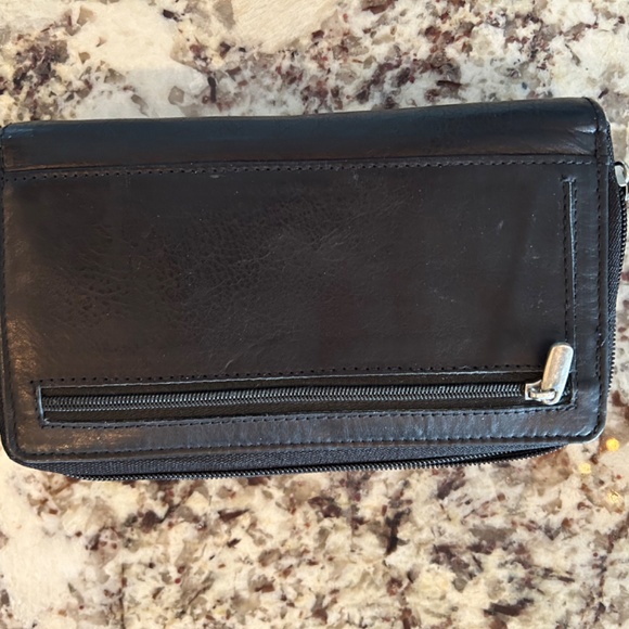 Paul Walter leather checkbook wallet NWOT - Picture 2 of 6